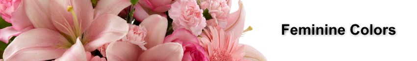 Funeral and Sympathy Flowers in Feminine colors