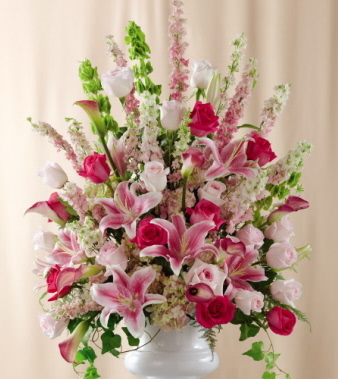 Pink Altar Flowers