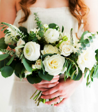 Simply White Bridal Bouquet